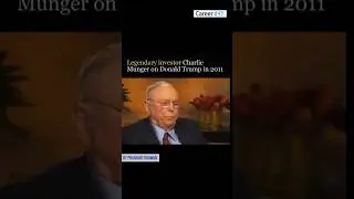 This Man Warned the World about Donald Trump in 2011 #Charliemunger #Trump #USA