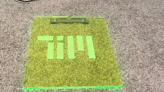 Neon Green Clip Board with MIT Logo engraved on it! #engineering