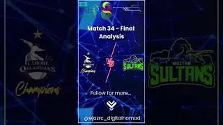 PSL 8 - 2023 Match 34 - Final Review: Lahore Qalandars vs Multan Sultans