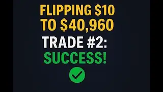 Trade #2: SUCCESS! Can I Flip $10 into $40,960? #scalpingindicator