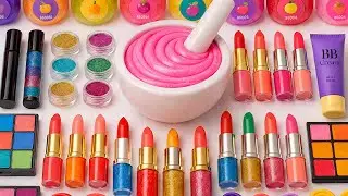 🔴LIVE | Satisfying Slime ASMR | DIY Making Rainbow Slime Mixing Glitters Makeup Lipsticks Squishy