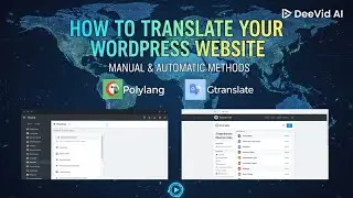 How to Translate your Wordpress Website in 2026 (Both Manual and automatic Translation)