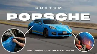 Custom Tapography Vinyl Wrap on Porsche Panamera
