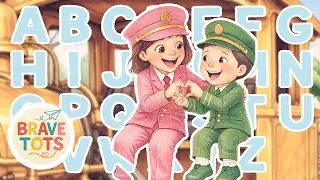 Golden ABC Train | 🩷Brave Tots💚 Nursery Rhyme ♪ Learning ♪ Educational ♪ Preschool ♪ Toddlers ♪ Kids