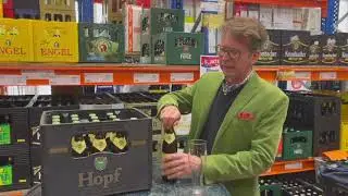 Biertasting mit den Bieren der Hopf Brauerei.