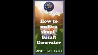 Minecraft | How to Build a Simple Basalt Generator | Tutorial #Shorts