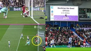 Joshua Zirkzee disallowed goal against Brighton 😲🤣| Man united vs Brighton 🔥