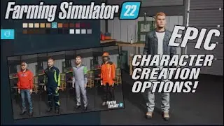 FS22 | EPIC CHARACTER CREATION OPTIONS! |  INFO SHARING | Farming Simulator 22.