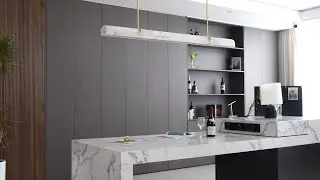 Linear Alabaster Chandelier by Vakkerlight &ndash; Sculptural Serenity in Light