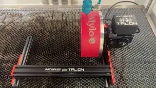 Laser engraving a powder coated Dog Bowl