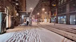 🔴 Snow Storm in Finland ❄️ Crunchy Footsteps for Relaxation! Winter Ambience 🔴 PRE-RECORDED SLOW TV