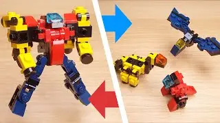 [Учебное пособие по мини-роботу LEGO] Механик-трансформер динозавров - Baby Dinobot Friends