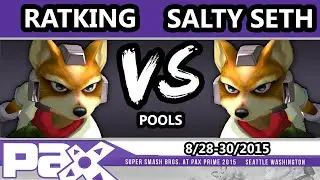 S@P - Ratking (Fox) Vs. Salty Seth (Fox) SSBM Pools - Smash Melee