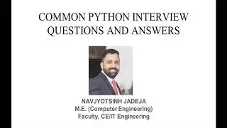 PYTHON INTERVIEW QUESTIONS AND ANSWERS| PYTHONPATH ENVIRONMENT VARIABLE | FREQUENTLY ASKED QUESTIONS