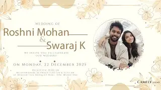 ROSHNI MOHAN with SWARAJ | WEDDING CEREMONY | LIVE