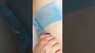 sea blue waxing hair removal #wax #hair #hairremoval #sound #asmr #relaxing #strip #esthetician