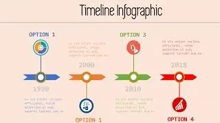 Timeline Infographic PowerPoint template 2018 - PowerPoint Tutorials