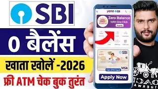 SBI Account Opening Online 2026 || SBI Bank Zero Balance Account Opening Online 2026