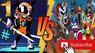 stickman fight infinity 1 vs 7 best gamplay for Android #tecnospider#stickman