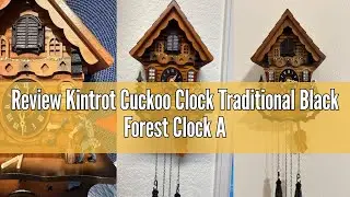 Review Kintrot Cuckoo Clock Traditional Black Forest Clock Antique Wooden Pendulum Quartz Wall Clock