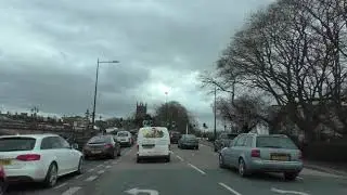 Driving On Hylton Road, North Parade, Dolday, The Butts & Shaw Street, Worcester, England