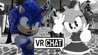 Movie Sonic Meets Toon Amy in VRchat
