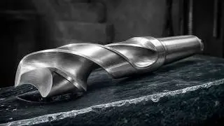 Forging a Custom Damascus Knife from a Drill Bit