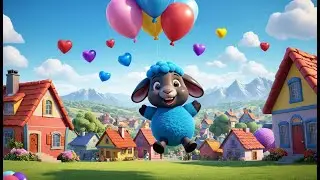 Baa Baa Blue Sheep&rsquo;s Balloon Ride | Whimsical Balloon Adventure Song | Sing Along Nursery Rhyme