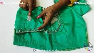 Simple Aari work blouse designs / Aari work / Creative Aari Works / 2021