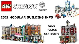 LEGO 2021 Modular Building Details! $200 Police Station? Ugh...