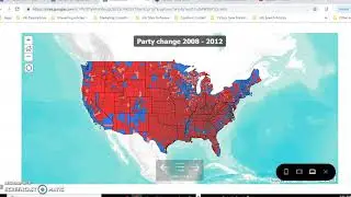 Maps detailing the changes in presidential voting patterns