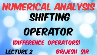 The Shift Operator  in Numerical analysis
