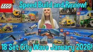 NEW LEGO&reg; City Wave for January 2026! | Speed Build & Review! | All 18 New Sets Released! | #lego
