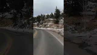 Coal Creek Canyon Road in Colorado's Rocky Mountains