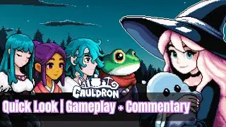 Cauldron Game Review | Cute Cozy Autobattler RPG Full of Minigames! 15 Minutes of #letsplay Gameplay