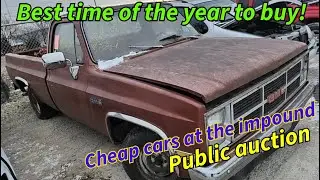 This is the best time of year to buy at the police impound auction!