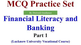 1| Financial Literacy and Banking MCQ, Financial Literacy and Banking, Vocational Course, Lucknow