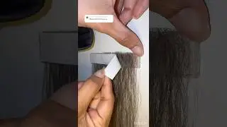 Making Hair Extensions out of my ✨HAIR LOSS✨ 😱 #hairloss #hair #hairextensions #shorts #haircare