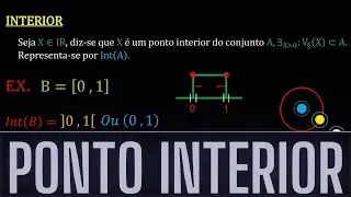 PONTO INTERIOR DE UM CONJUNTO - EXEMPLO | NOÇÕES TOPOLOGICAS EM R