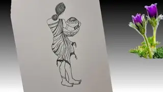 🪻[ Village Women's Simplicity Painting, Sketching ]🪻.........