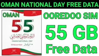 Ooredoo free Unlimited social media Internet oman national day 2025 | Oman day free Internet