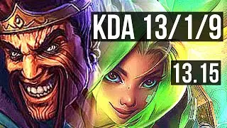 DRAVEN & Nautilus vs ZERI & Alistar (ADC) | 13/1/9, 1500+ games, Legendary | KR Challenger | 13.15