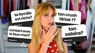 MA FAMILLE EST RICHE ? MON CRUSH DES RÉSEAUX ? MON SALAIRE ?