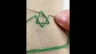 DIY Knitting Repairing a Sweater Hole with Star Like Design #shorts