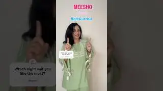 Super Comfy Night Suits for Women | Meesho Try On Haul #shorts
