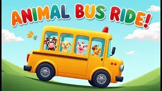 The Wheels on the Bus Go Round and Round | Fun Animal Sing-Along for Kids! 🚌🐾