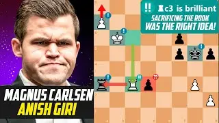 Here's Why Magnus Carlsen is a Genius: An Incredible Game against Anish Giri - Oslo Esports Cup 2022