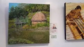 Igorot Dancers gracing an art exhibit opening at Tam-awan Village