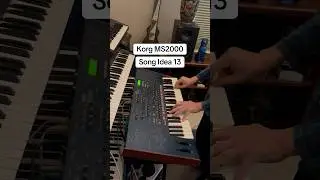 Korg MS2000  Song Idea 13 VINTAGE SYNTH SOUNDS and MUSIC #asmr #chill #techno #space #trance #rock