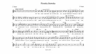 F. Chopin - Piosnka litewska op. 74 nr 16 | Akompaniament / Piano accompaniment